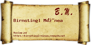 Birnstingl Mínea névjegykártya